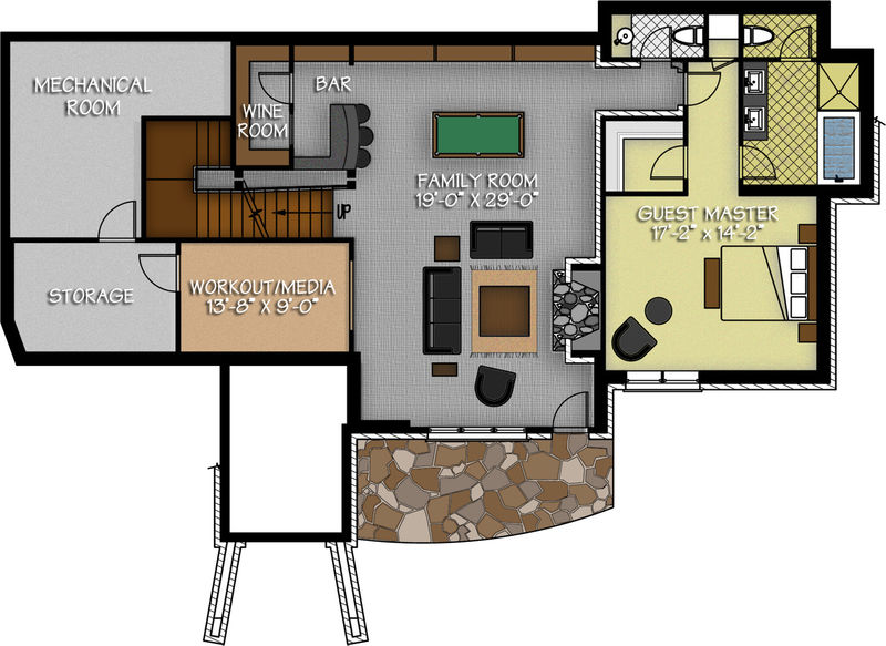 Living space: 958 sq. ft.